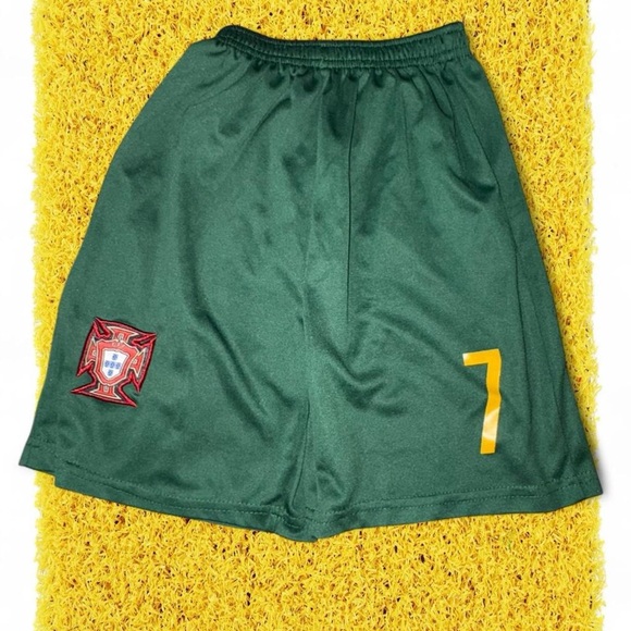 Other - 18-24 months Ronaldo Portugal green shorts  #football #sportswear